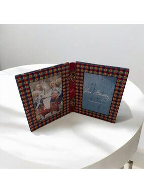 VERA BRADLEY. Fabric Double Picture Frame NEW NWOT